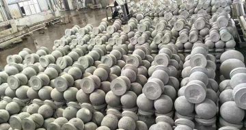 池州芝麻白圆球 石球 挡车球