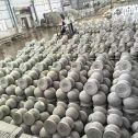 池州芝麻白圆球 石球 挡车球