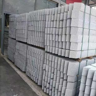 池州芝麻白树围石 树池