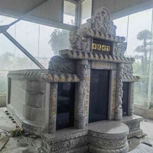 池州套墓 墓碑 围坟石 异形定制