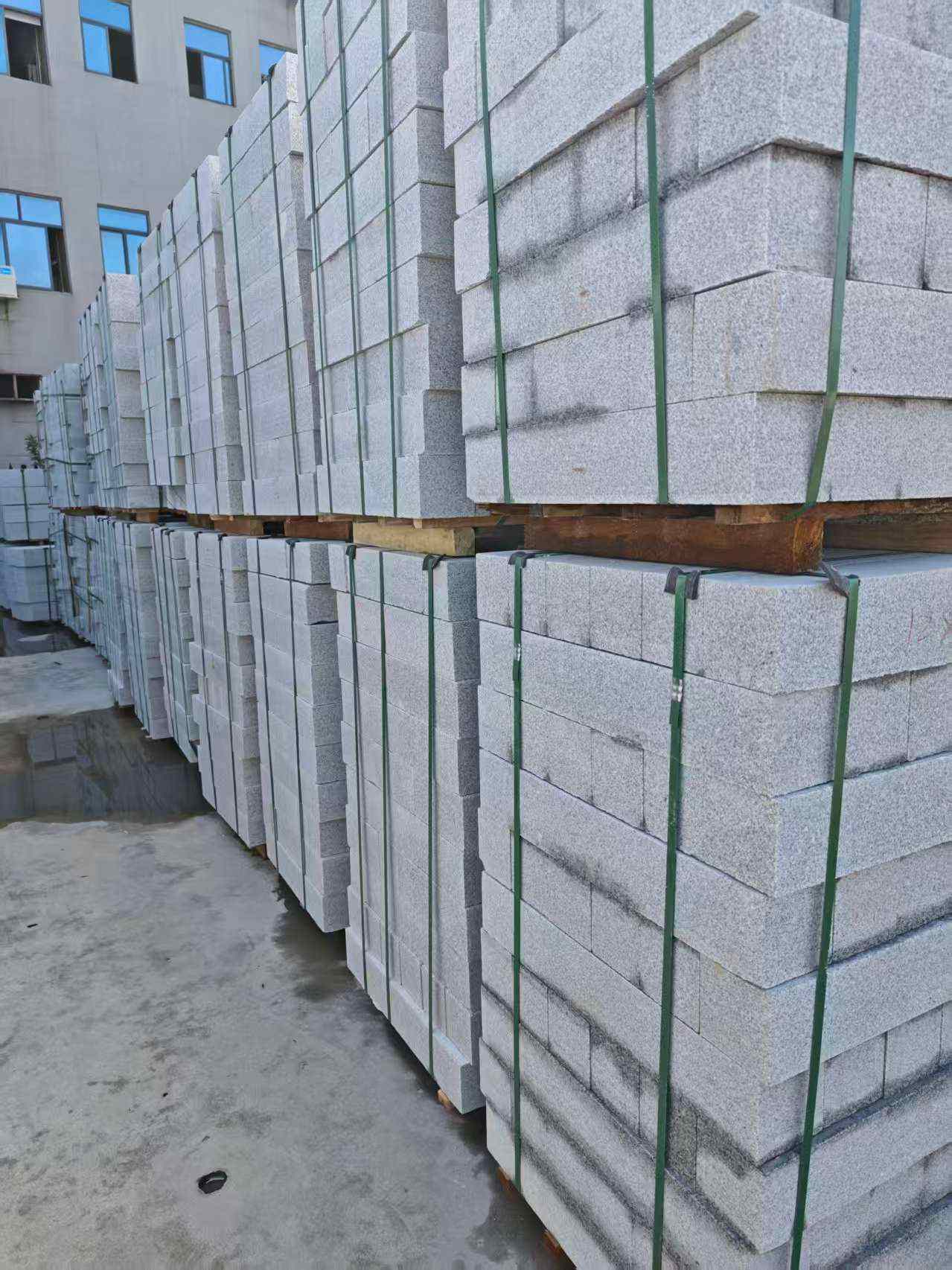 池州芝麻白路牙石，路侧石